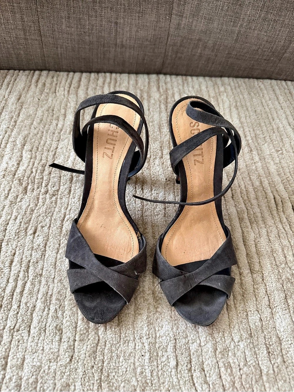Schutz Gray Heels US 6.5
